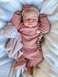 Zero pam Reborn Baby Dolls Girl 18 Inch Soft Silicone Babies Realistic Reborn Girl Doll Preemie Baby Doll Like Real Babies Life Size Dolls For Girls Toys