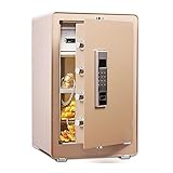 RLKHXBS Safes Anti-Fire Anti-theft Electronic Wall Safe for Jewelry Security Paragon Lock Safe Home Cabinet Safe with Keys and Digital Lock,Wall Safes 38x36x60cm