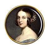 Young Queen Victoria Pin Badge