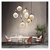 Art Deco Spoon LED Pendant Light Hotel Hall Living Room Hanging Light Fixtures Gold Restaurant Light Luminaire Suspension