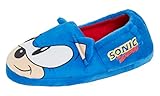 Sonic The Hedgehog Boys Slippers, Blue Size 12