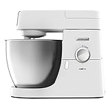 Kenwood Stand Mixer for Baking, Stylish Food Mixer, with K-beater, Dough Hook, Whisk and 6.7L Bowl, 1200W, KVL4100W, White
