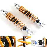 425mm /16.7" Universal Rear Shock Absorber Universal Suspension Compatible with Hon.da Silverwing Silver Wing 600 2002-2007 Motorcycle Accessories Gold 2003 2004 2005 2006