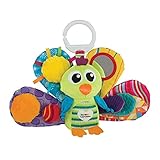LAMAZE Jacques the Peacock, Clip on Pram and Pushchair Newborn Baby Toy, Sensory Toy for Babies Boys and Girls from 0 to 6 Months