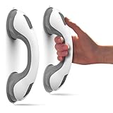 2 X Support Grab Handle - Suitable for Bath & Shower | Use As A Disability Aid, Safety Grip Rail with Suction Cup Fitting | Mobile Bathroom Support for Elderly, Children, No Fixings Needed, Anti Slip
