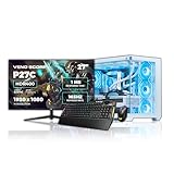 Veno Scorp Asus Gaming PC Bundle AMD Ryzen 7 5700X 3.6 GHz RTX 5060 8GB 16GB 3200MHz RAM 1TB NVME 650W 80+ PSU Windows 11 - WiFi - Nem 4 White - Liquid Cooling - 27" 165HZ + TUF K1 & M3
