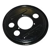 AEspares Engine Case Rear Hub Black Plate Compatible With Vespa Px Pe T5 Rally Supper Old Models