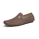 Bruno Marc Men’s Slip-on Formal Loafers Shoes, Man Classic Breathable Moccasins Flats Shoes and Comfortable Walking Shoes in Business, Casual Driving and Wedding,Size 9,Brown,3251314