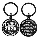 Jzxwan Graduation Gifts for Him Her Male Female, 2025 Graduate Keyring for Teen Son Daughter Boys Girls, Unique Happy Graduation for Senior University Law Nursing Student Present