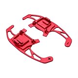 luolety Paddles Shifters, Aluminum Shifter Paddle Extension for VW Volkswagen Golf MK7 GTI R GTD GTE MK7 7 Polo GTI 2014-2018, for Car Steering Wheel (Red)