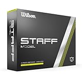Wilson Staff Golf Balls, Staff Model, Four Piece High Spin Golf Ball, Yellow