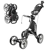 Caddytek Unisex Explorer V8 Golf Push Cart, Silver