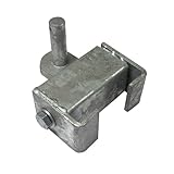 Adjustable RSJ Gate Hanger with 19MM Pin (Suits 4" - 7" Girder Galvanised Heavy Duty Gate Fitting)