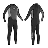 Urban Beach Blacktip Men’s Full Length 2mm Summer Wetsuit, Stretchy Neoprene Surfing & Diving Suit with UV Protection