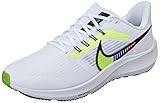 NIKE Air Zoom Pegasus 39 Premium Men's Running Trainers Sneakers Shoes DX1627 (White/Black-Summit WHITE-VOLT100) UK11 (EU46)