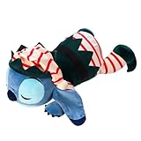 Disney Store Official Stitch Festive Cuddleez Soft Toy, Lilo & Stitch, 61cm/24”, Large Cuddly Plush Character Figure, Suitable for Ages 0+