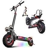 MIWEN 11'' Electric Scooter,Electric Scooters Adult,45-55km Range,Foldable Pure Scooters, Double Braking System & Shock Absorption All Terrain Offroad Escooters for Adults and Teens,Max Load 150kg