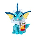 Pokémon 8-Inch Vaporeon Plush - Adorable, Ultra-Soft, Plush Toy, Perfect for Playing & Displaying - Gotta Catch ‘Em All