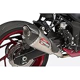 Yoshimura AT2 Slip-On Exhaust (Street/Stainless/Stainless/Carbon/Works) for 18-20 Suzuki GSX-S750