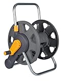 HOZELOCK - Hose Reel 60m 2-in-1 (Reel and Wall Fixings Only) : Free-standing or Wall-mounted, Reel With Lightweight, Robust Main Body for Durability and Flexibility of Use [2475R0000]