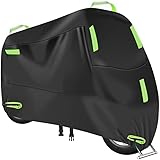 Motorbike Cover Windproof Motorcycle Cover for Yamaha RD 400, Outdoor Waterproof Motorbike Covers with Lock-Holes.
