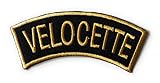 Scooter Rally VELOCETTE - Gold Shoulder Flash-Embroidered Patch Iron on Sew On Badge