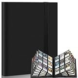 Mlikero 9 Pocket Trading Card Album, Card Collection Binder with 360 Side Pockets Sports Card Book Card Folder Card Holder Fit for MTG TCG Football Cards (Black)