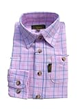 shire classics Country/Farming Check Shirt for Boys or Girls Pink, 5-6 Years