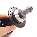 For QUANDO Disc Brake Rear Hub for Mountain Bikes Quick Release 32/36 Holes, Aluminum and Steel (32 Holes Black)