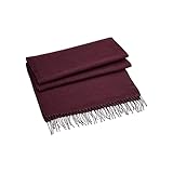 Beechfield B500 Classic Woven Scarf - Burgundy