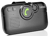 SUNITEC Hands Free Car Phone Kit Bluetooth, AUTO Power ON, Support Siri Assistant, Voice Guidance, Wireless Handsfree Bluetooth Car Speaker Kit with Visor Clip - BC980SA