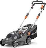 Husqvarna cordless lawn mower Aspire LC34-P4A for lawns up to 500 m², electric lawn mower, 30 l catcher, 34 cm cutting width, compact and foldable (incl. 18V battery and charger)