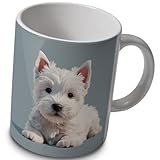 verytea Westie West Highland Terrier Puppy Dog Art Mug