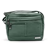 Sativa Hemp Smart Shoulder Bag Bags-Dark Green, 744231323681