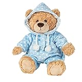 Teddy Hermann 91387 Teddy Bear Pajama Bear Blue 11,8"/30 cm, Soft Toy, Plush Toy