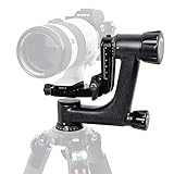 SIRUI PH-10 Gimbal Tripod Head Lightweight Professional Carbon Fiber 360 Degree Panoramic Gimbal Head with Arca-Swiss Standard 1/4" Quick Release Plate for DSLR Cameras Max Loading Up to 33 lbs/15kgs