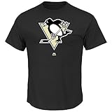 NHL Ice Hockey T-Shirt Pittsburgh Penguins Prepared Play Majestic in