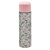 Lesser & Pavey 500ml Designed Stainlesss Steel Water Bottle | Eco Friendly Stainlesss Steel Bottle With Lid & Carry Handle | Honeysuckle Bottles For Office Sports or On The Go - William Morris