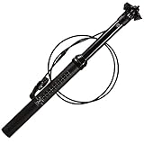 WYOUTDOOR Mountain Bike Dropper Seatpost Bicycle Seatpost Hydraulic Lifting Remote Control Adjustable Seatpost Tube 150MM Travel External Cable Remote Control,31.6/30.9Mm,Black,30.9MM