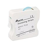 Anself Dental Polishing Strip 4mm Resin Tooth Interdental Sanding Grinding Whitening Teeth Surface Dentistry Lab Supplie (1Roll/Box Blue)
