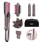 Shark FlexFusion Multi-Styler Hair Dryer & Ceramic Straightener with 5 Styling Attachments, No Heat Damage, Scalp Shield, Storage Case Cosmic Blush HD652SUK