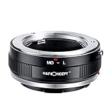 K&F CONCEPT MD to L Mount Adapter, Manual Focus Adapter Compatible with Minolta Rokkor (SR/MD/MC) Lens to L Mount Camera Body