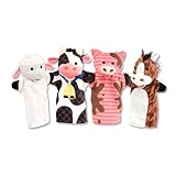 Melissa & Doug Farm Hands Animal Puppets, Puppets and Theatres, Soft Toy, 2+ years, Gift for Boy or Girl