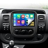 Radio for Opel Vivaro B 2014-2018 and Renault Traffic 3 2014-2021, [2G+64G] 9 inches Touch Screen Android Vivaro Carplay Stereo, Car Play/Android Auto/1080P/DSP EQ Audio/Bluetooth