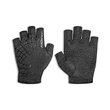 Axon Rides Cycling Fingerless Gloves For Men Women |Comfy Cycling Half-Finger Glove, Bike Glove, Sports Gloves For Men Women | Unisex Racing, Riding, Running, Hiking Gloves (Small/Medium Gray)
