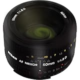 Nikon AF FX NIKKOR 50mm f/1.8D Lens for Nikon DSLR Cameras (Renewed)