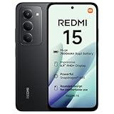 XIAOMI Redmi 15, Smartphone 8+256GB, 6.9" FHD+ 144Hz DotDisplay, Snapdragon 685, 50MP AI dual camera, 7000mAh Battery, Midnight Black, Charger Not Included