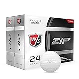 Wilson Staff Zip Double Dozen Golf Balls, White, Large (WGWP25000), 2 Count (Pack of 1) (24 Golf balls total)