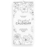 Perpetual Monthly Wall Calendar for Birthdays, Anniversaries & Special Dates | Wire-Bound with Premium 120gsm Paper - Perfect for Tracking Important Events & Celebrations | 6"x12" (Mono)