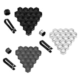 For VW Scirocco R Touareg 7L 7P Touran 1T 1T1 1T2 1T3 5T,20Pcs Universal 17mm/19mm/21mm Car Wheel Nut Covers Bolt Caps